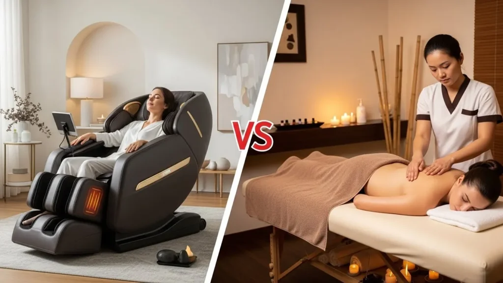 안마의자 vs 전문가 마사지, 당신에게 맞는 선택은?